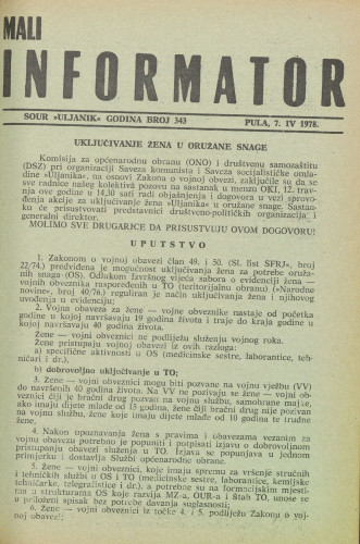 Mali informator, 1978/343