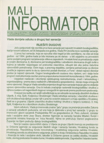Mali informator, 1997/2014