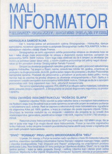 Mali informator, 1998/2028