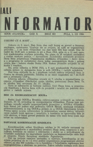 Mali informator, 1984/883