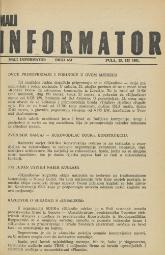 Mali informator, 1981/634