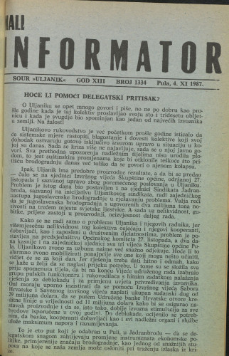 Mali informator, 1987/1334