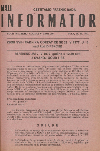 Mali informator, 1977/280