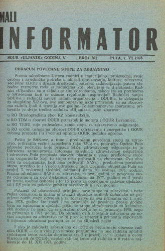 Mali informator, 1978/361