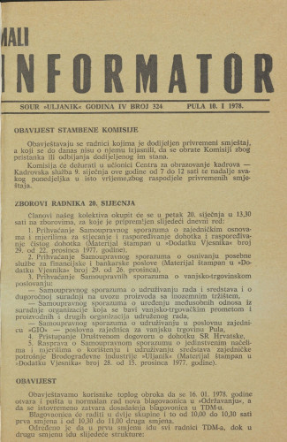 Mali informator, 1978/324