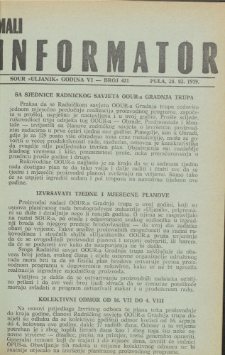 Mali informator, 1979/421