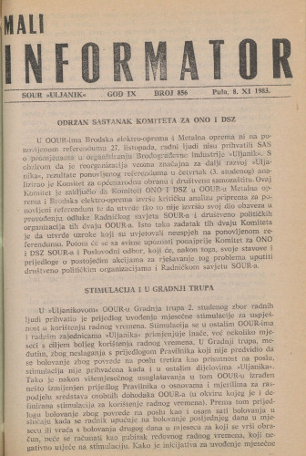 Mali informator, 1983/856