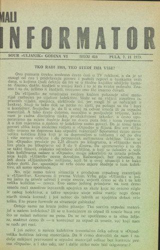 Mali informator, 1979/416
