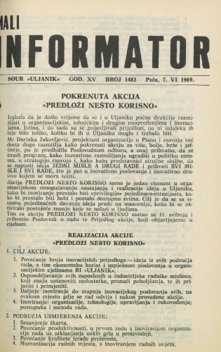 Mali informator, 1989/1483