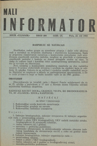 Mali informator, 1983/804