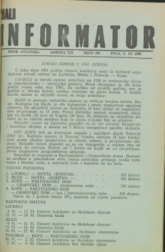 Mali informator, 1980/595