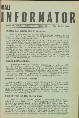Mali informator, 1978/404