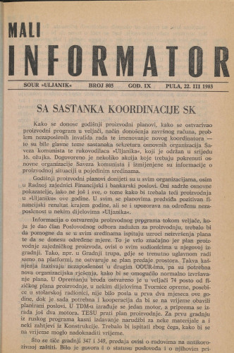 Mali informator, 1983/805