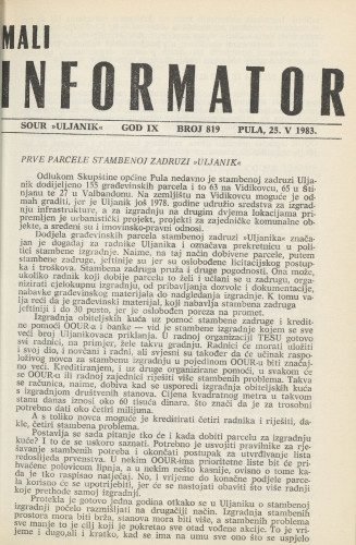 Mali informator, 1983/819