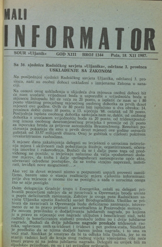 Mali informator, 1987/1344