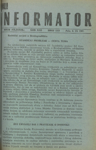 Mali informator, 1987/1315