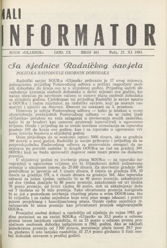 Mali informator, 1983/861