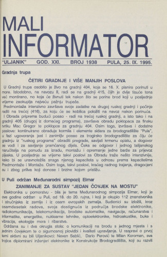 Mali informator, 1995/1938