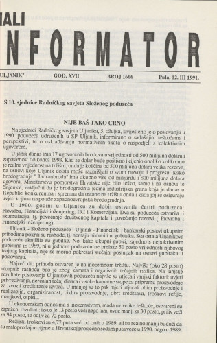 Mali informator, 1991/1666