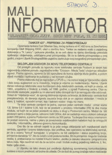 Mali informator, 1998/2047