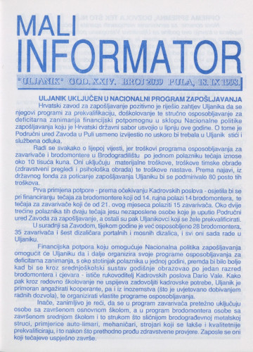 Mali informator, 1998/2039
