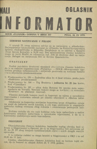 Mali informator, 1978/347