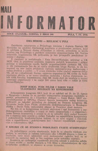 Mali informator, 1978/344