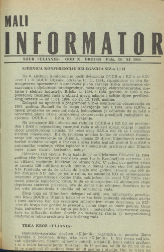 Mali informator, 1984/968