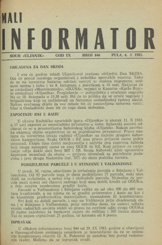 Mali informator, 1983/846