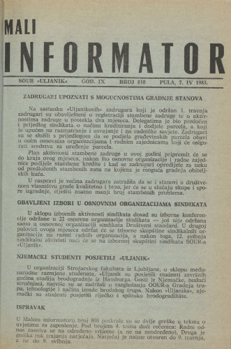 Mali informator, 1983/810