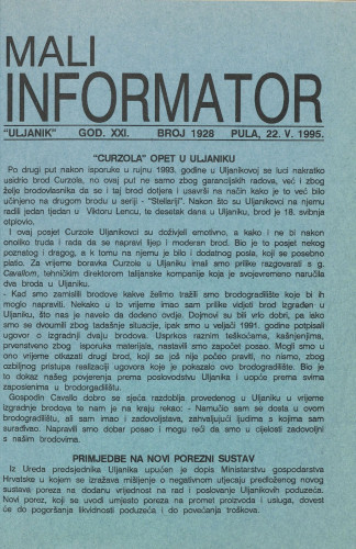 Mali informator, 1995/1928