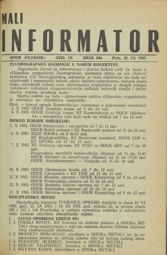 Mali informator, 1983/844