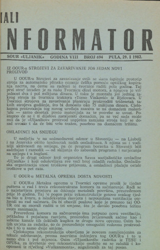 Mali informator, 1982/694