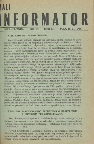 Mali informator, 1983/834