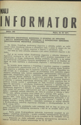 Mali informator, 1977/305