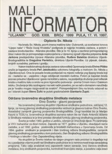 Mali informator, 1997/1999