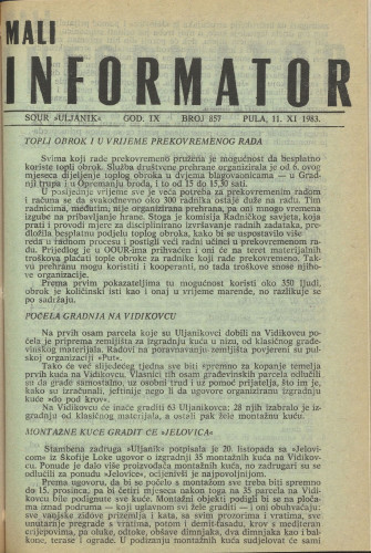 Mali informator, 1983/857