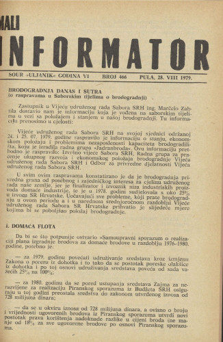 Mali informator, 1979/466