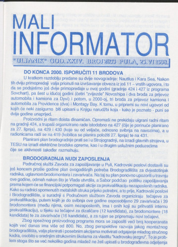 Mali informator, 1998/2033