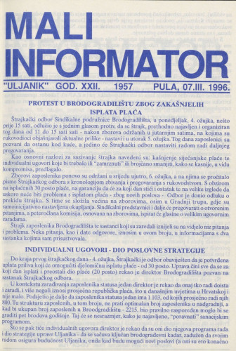 Mali informator, 1996/1957