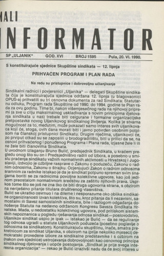 Mali informator, 1990/1595