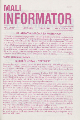 Mali informator, 1993/1850